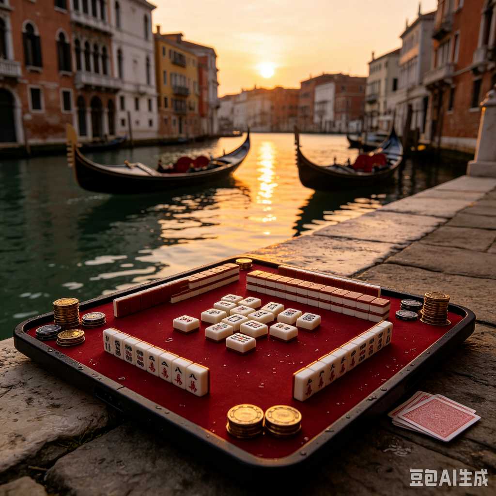 printed logo mahjong set