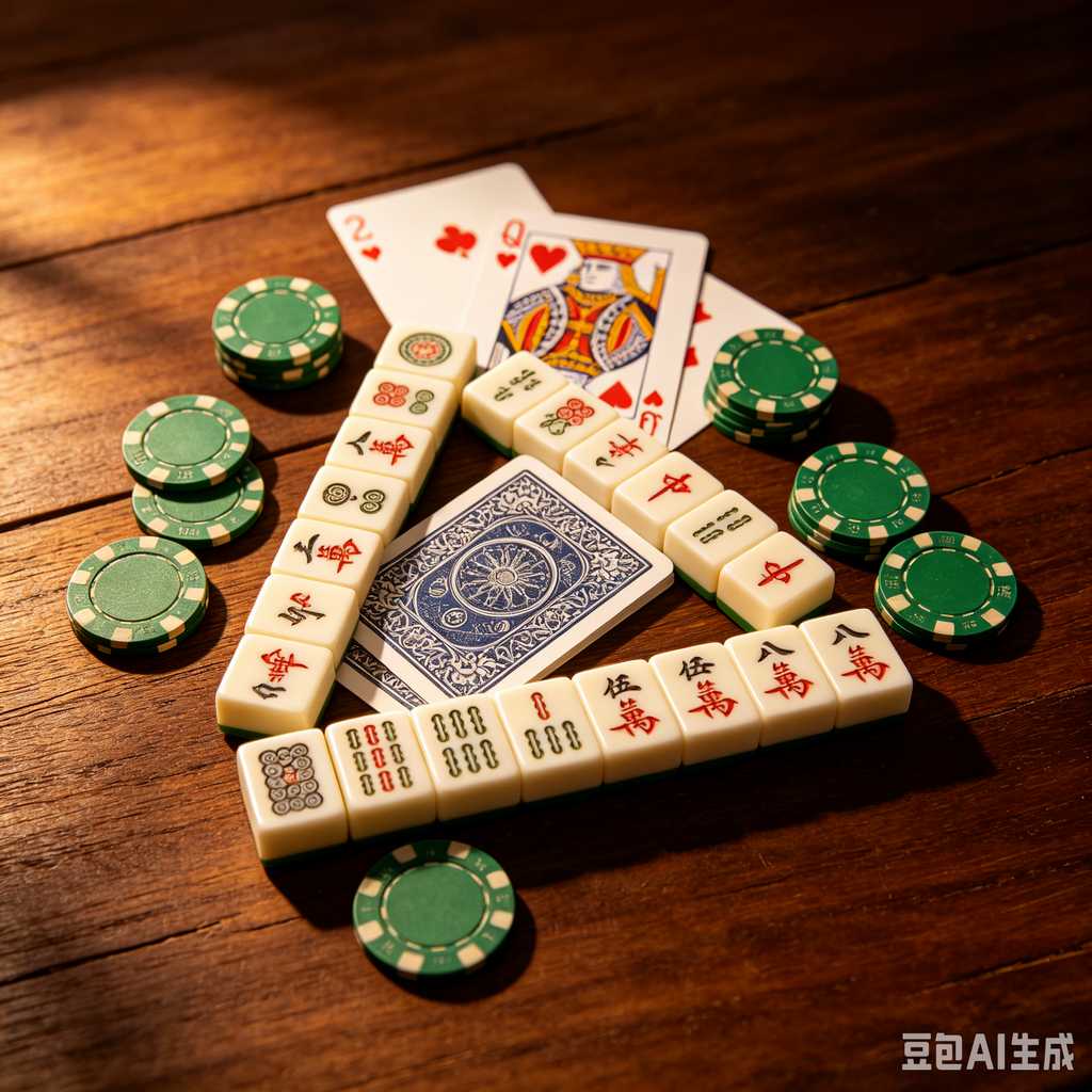 colorful mahjong score chips